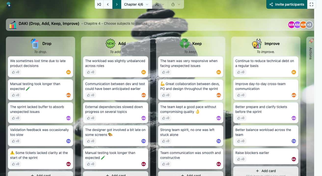 DAKI (Drop, Add, Keep, Improve) - choose-subjects