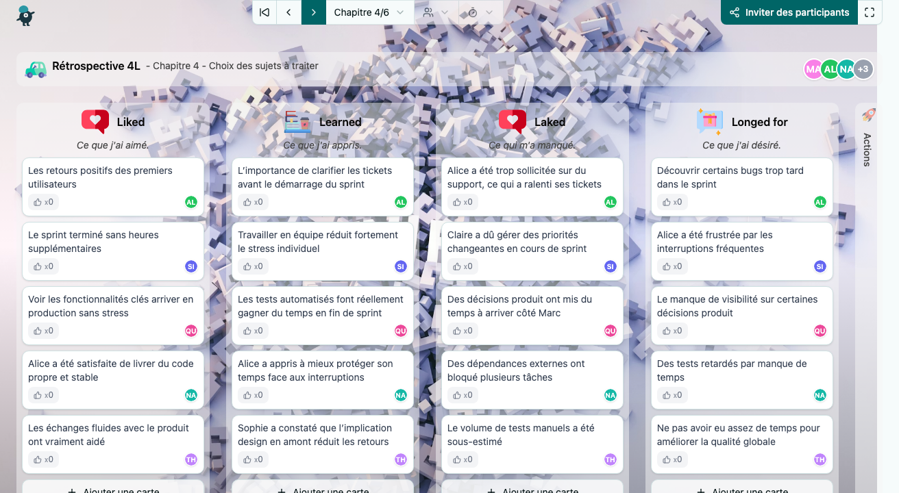 Rétrospective 4L - choose-subjects