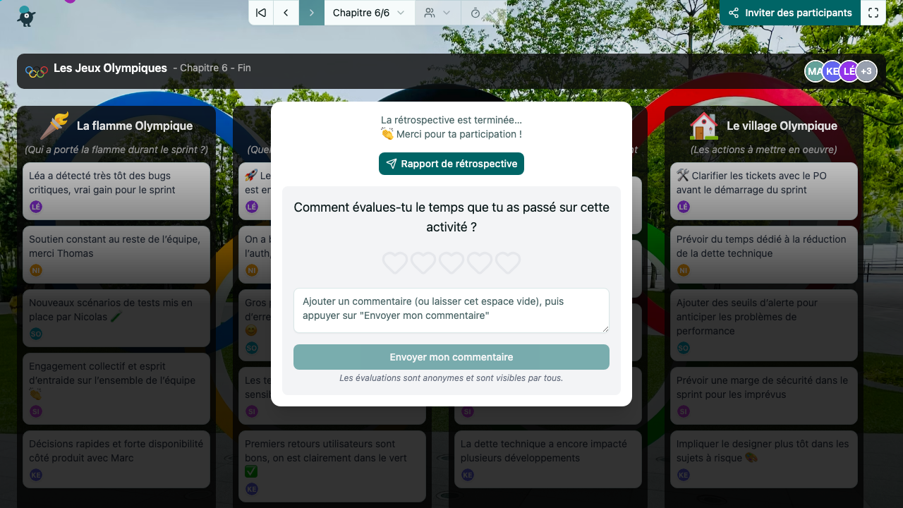 Les Jeux Olympiques - end