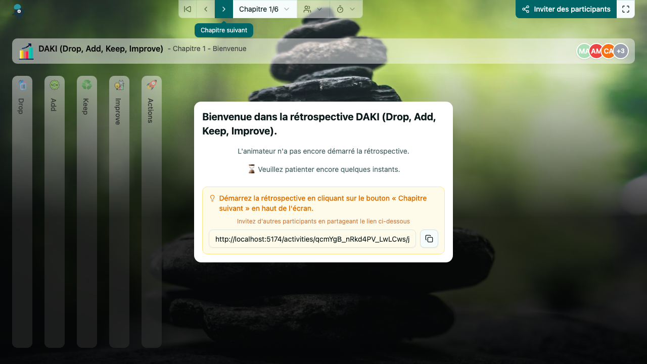 DAKI (Drop, Add, Keep, Improve) - welcome